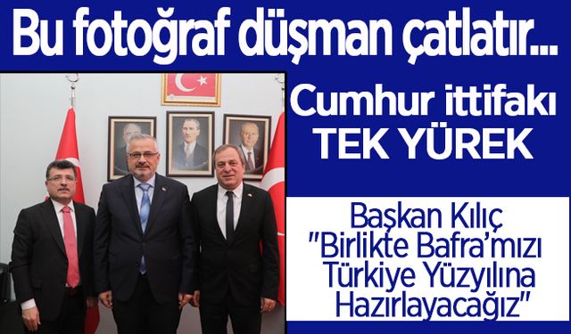 Başkan Kılıç "Birlikte Bafra’mızı Türkiye Yüzyılına Hazırlayacağız"