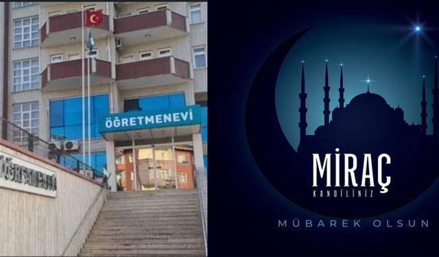 Bafra Öğretmenevi  Miraç Kandili Mesajı