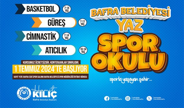 Yaz Spor Okullarında Kayıt Zamanı