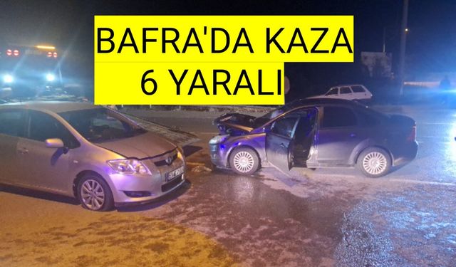 Bafra'da Kaza 6 Yaralı