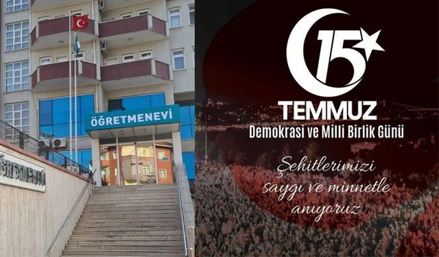 Bafra Öğretmenevi’nde 15 Temmuz Mesajı