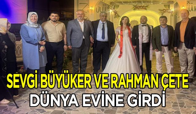 Bafralı iş insanı Şükrü Büyüker’in kızı dünya evine girdi