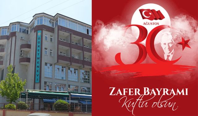 Bafra Öğretmenevi’nden 30 Ağustos Zafer Bayramı Mesajı