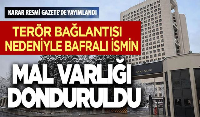 Terör bağlantısı nedeniyle Bafralı bir kişinin mal varlığı donduruldu