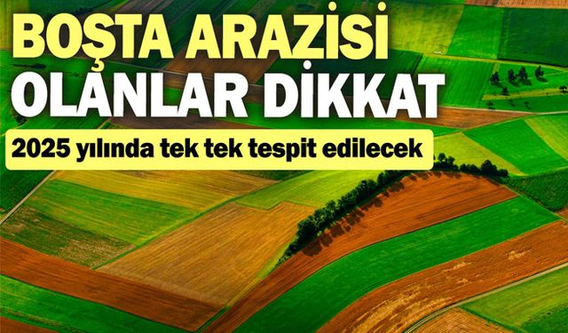 Tarlası olanlar dikkat! Bakanlık 2025 yılında resmen harekete geçiyor