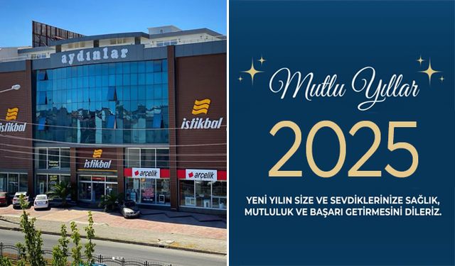 Bafra Aydınlar Center, yeni yılınız kutlu olsun