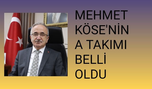 Ak Parti Samsun İl Başkanı Köse'nin yeni 'A Takımı'nda kimler var?