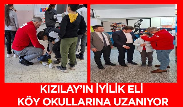 Bafra Kızılay’ın iyilik eli köy okullarına uzanıyor