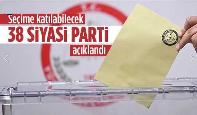 YSK belirledi! Hangi siyasi partiler seçimlere katılabilecek?