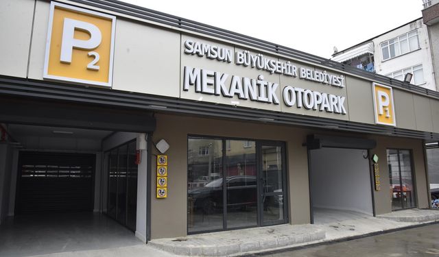 Samsun Çiftlik-1 Mekanik Otoparkı Hizmete Başladı