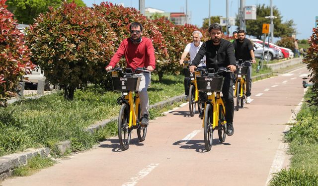 Atakum’da pedal destekli elektrikli bisikletler