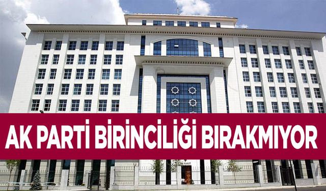 AK Parti birinciliği bırakmıyor