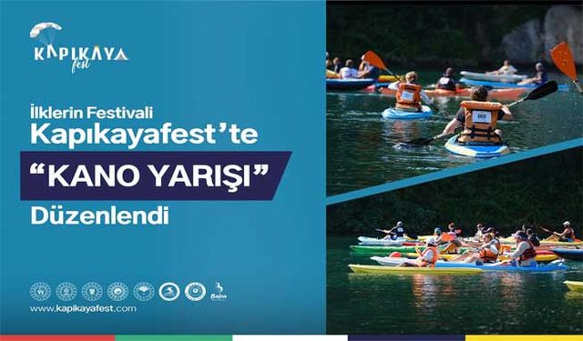 İlklerin Festivali Kapıkayafest’te Kano Yarışı Düzenlendi