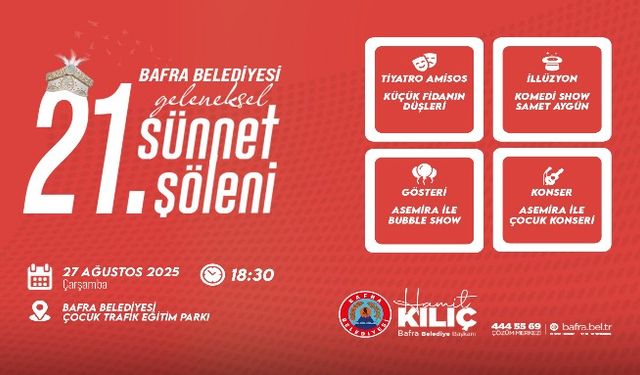 21. GELENEKSEL SÜNNET ŞÖLENİ 27 AĞUSTOS’TA