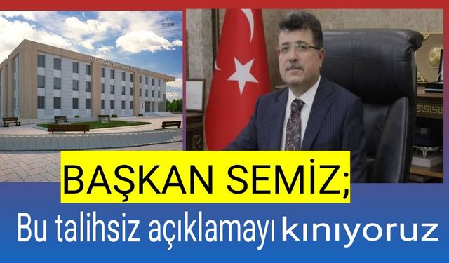 AK Parti İlçe Başkanı İbrahim Semiz,‘Sürgün’ demek bu şehri, bu halkı aşağılamaktır.