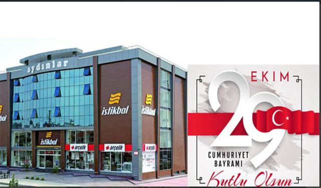 Aydınlar Center'dem 29 Ekim Cumhuriyet Bayramı mesajı