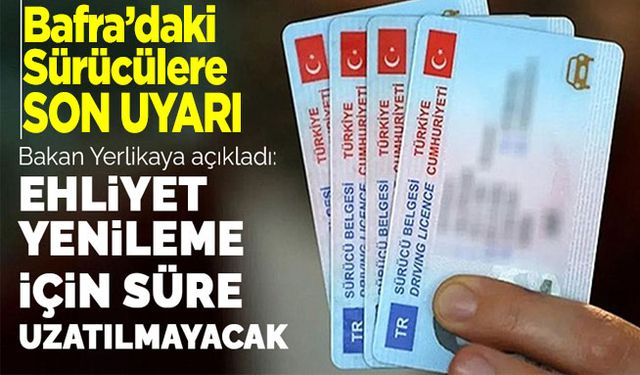 Bafra’da Büyük Uyarı! Bu Son...