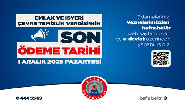 Emlak Ve İş Yeri Çtv'de Son Ödeme Tarihi 1 Aralık