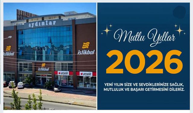 Bafra Aydınlar Center, yeni yılınız kutlu olsun