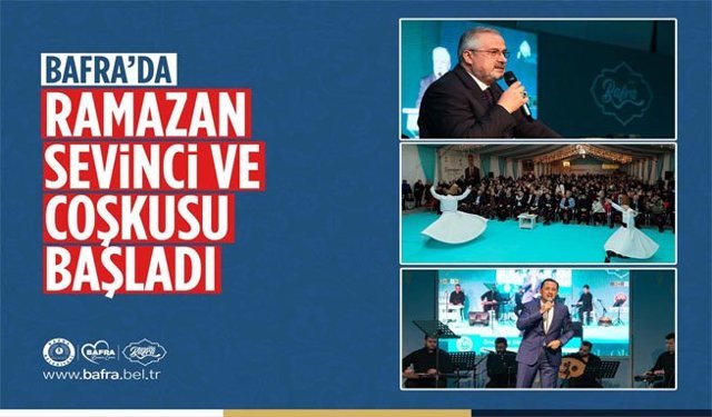 Bafra’da Ramazan Sevinci Ve Coşkusu Başladı