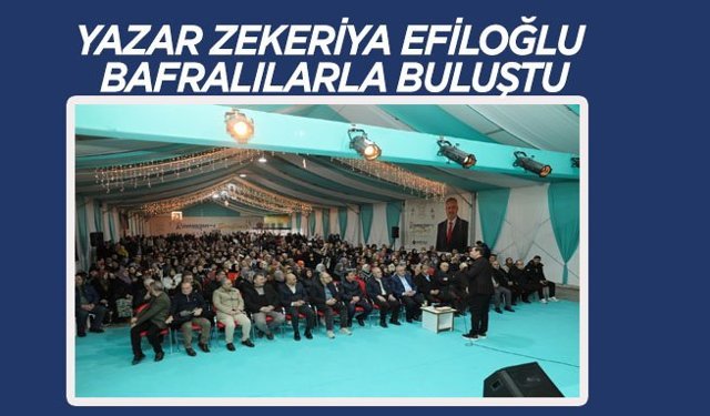 Yazar Zekeriya Efiloğlu Bafralılarla Buluştu