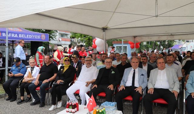 Bafra Ticaret ve Sanayi Odası Başkanı Serdal Sefa Kocabaş, Hacı Nail Taşkın Kan Alma Birimi Açılışına Katıldı