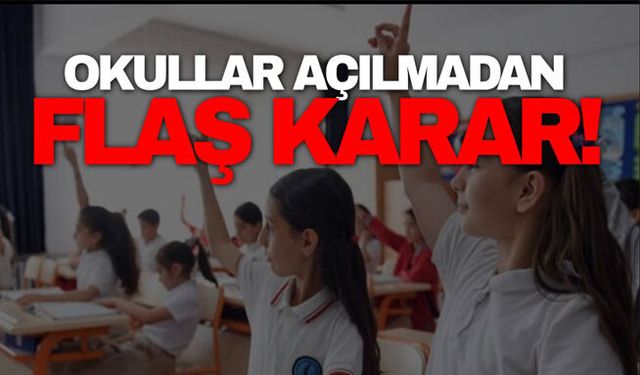 Okullar açılmadan flaş karar! Bazı veliler izinli sayılacak