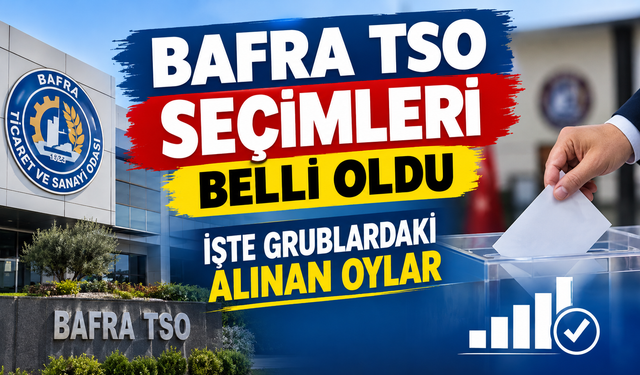 Bafra Tso Seçimleri Belli Oldu İşte Grublardaki Alınan Oylar