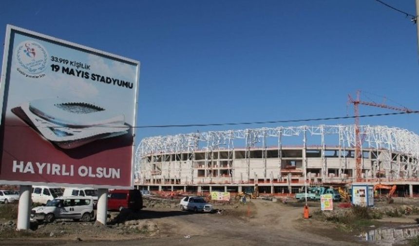 Samsun 19 Mayıs Stadyumu Bitmek Üzere