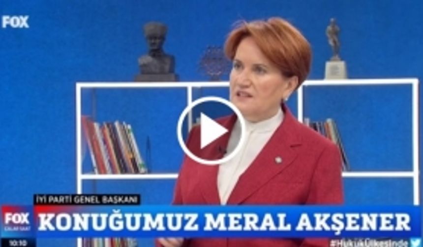 Akşener'den 'cumhurbaşkanlığı adaylığı' sorusuna en net cevap