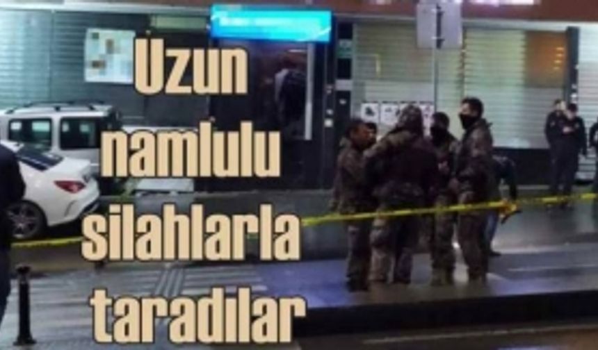 Uzun namlulu silahlarla otomobili kurşun yağmuruna tuttular