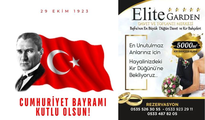 Elite garden: 29 Ekim Cumhuriyet Bayramımız Kutlu Olsun.