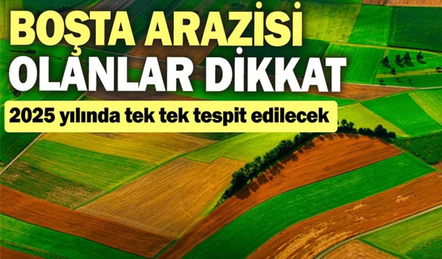 Tarlası olanlar dikkat! Bakanlık 2025 yılında resmen harekete geçiyor