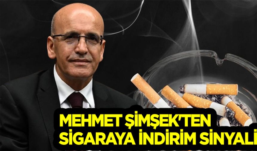 Bakan Mehmet Şimşek'ten sigaraya indirim sinyali