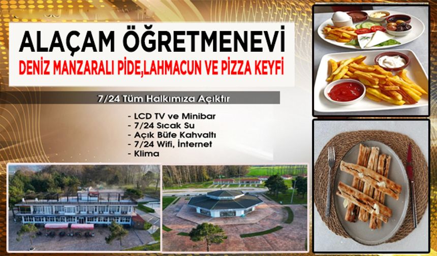Alaçam Öğretmenevi'nde Deniz Manzaralı Pide, Lahmacun Ve Pizza Keyfi
