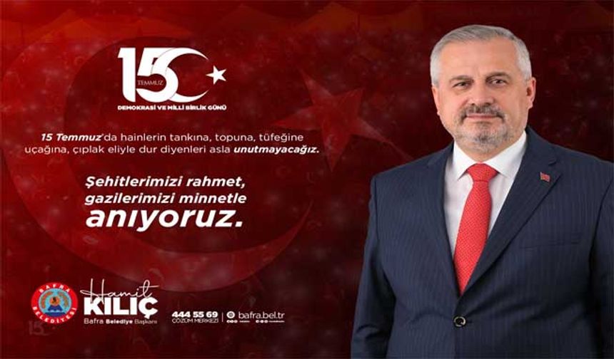 Başkanımızın 15 Temmuz Demokrasi Ve Milli Birlik Günü Mesajı