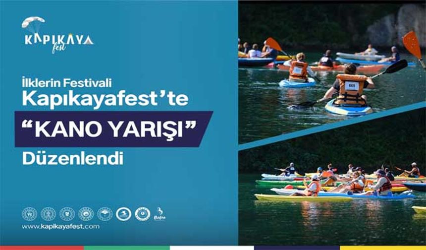 İlklerin Festivali Kapıkayafest’te Kano Yarışı Düzenlendi