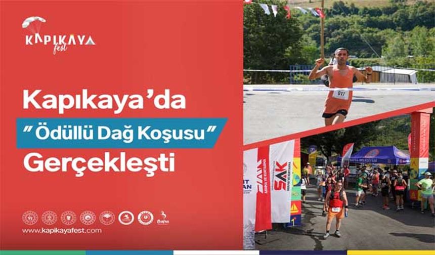 Kapıkaya’da Ödüllü Dağ Koşusu Gerçekleşti