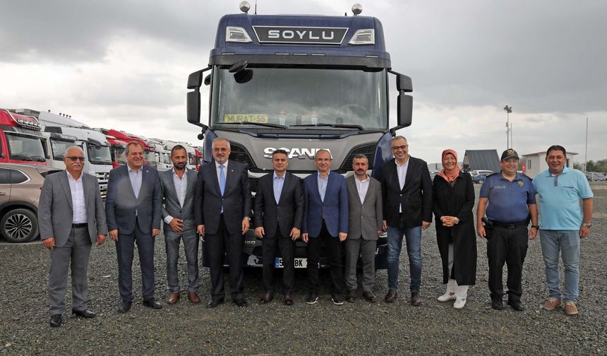 BAFRA BELEDİYESİ MODERN KAMYON VE TIR GARAJI HİZMETE AÇILDI