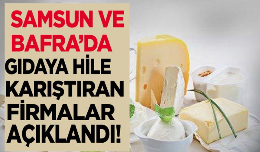 Samsun ve Bafra’da Gıda Alarmı: Üç Firma Taklit ve Tağşiş Listesinde