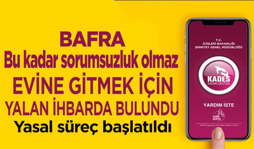 Bafra’da Yalan İhbarla 112 Ekiplerini Oyalayan Kadın Yakalandı