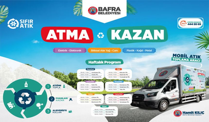 Kartlı Mobil Atık Getirme Aracı Hizmete