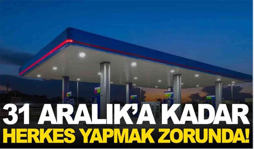 Akaryakıt istasyonlarına yeni düzenleme…
