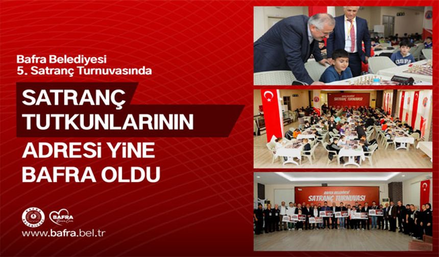 Satranç Tutkunlarının Adresi Yine Bafra Oldu