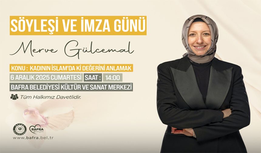 Eğitimci-Yazar Merve Gülcemal Kadının İslam'daki Yerini Anlatacak