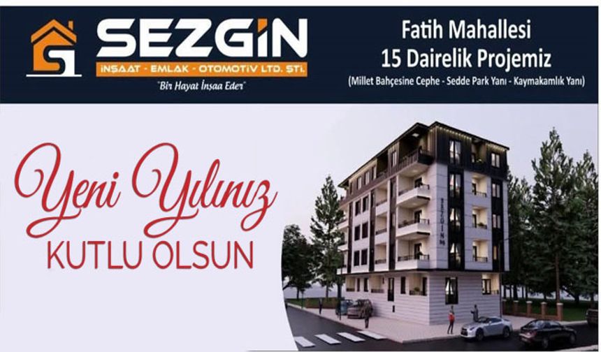 Sezgin İnşaat’tan Yeni Yıl Mesajı