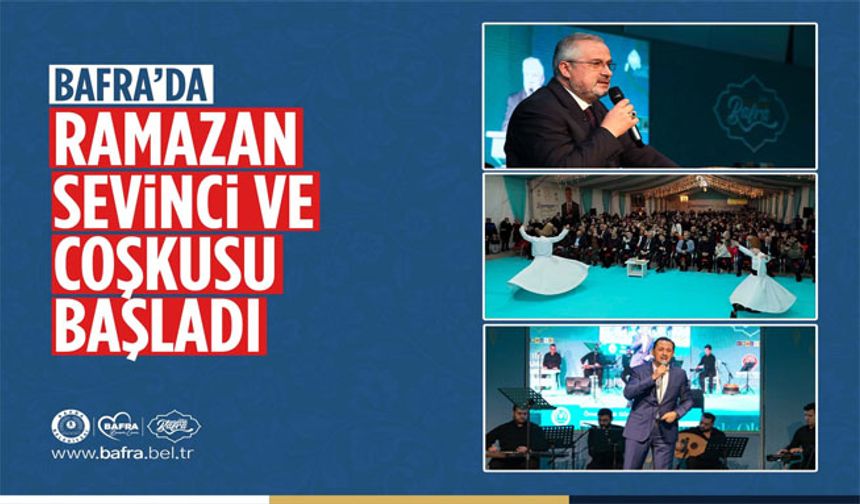Bafra’da Ramazan Sevinci Ve Coşkusu Başladı