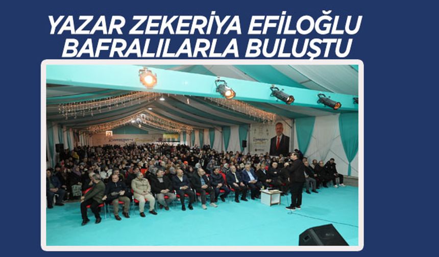 Yazar Zekeriya Efiloğlu Bafralılarla Buluştu
