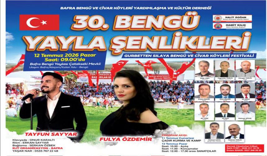30.Bengü yayla şenlikleri
