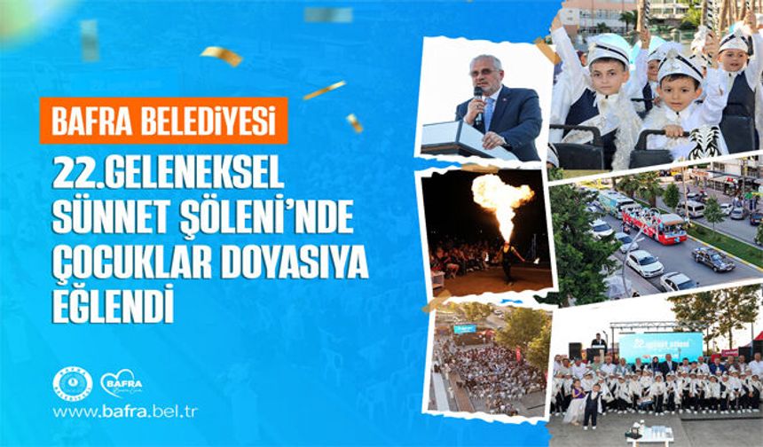 22. Geleneksel Sünnet Şöleni’nde Çocuklar Doyasıya Eğlendi